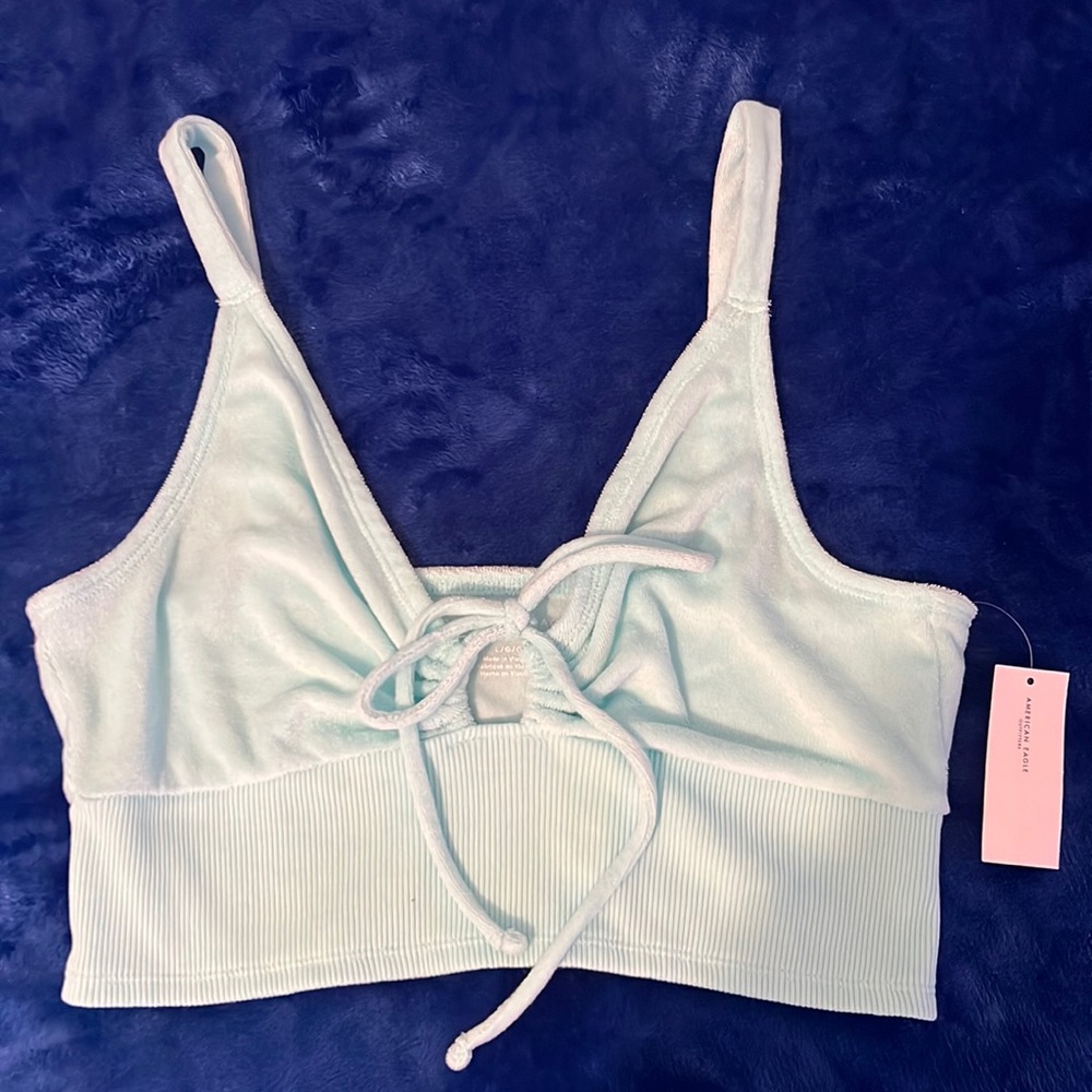 American Eagle Mint Green Crop Top